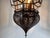 Moroccan Vintage Moorish Hanging Glass Light Fixtures a Pair For Sale - Image 11 of 12