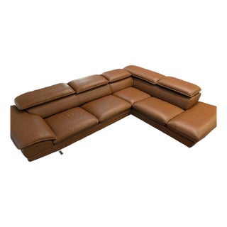 Late 20th Century Nicoletti-Calia Leather Sectional For Sale