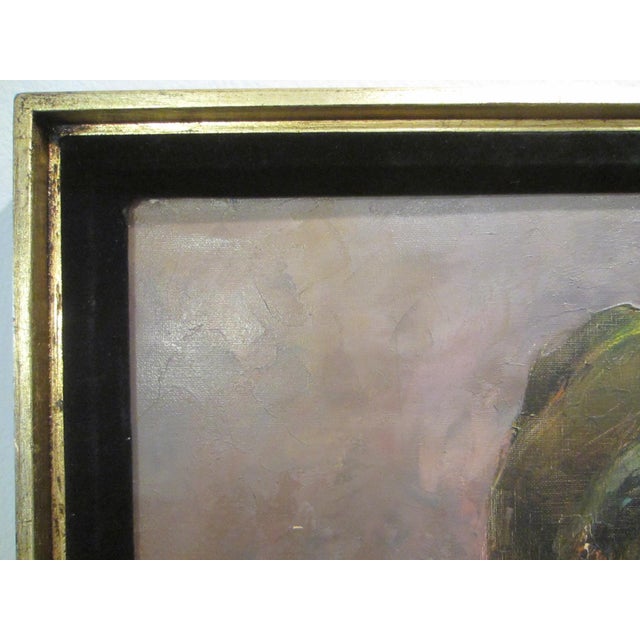 Impressionist Ethnic Portrait Oil on Canvas Signed Mariano Folque For Sale - Image 9 of 17