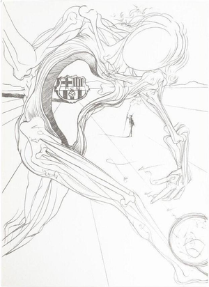 After Salvador Dalí­, 75th Aniversary F. C. Barcelona, 2001, Print