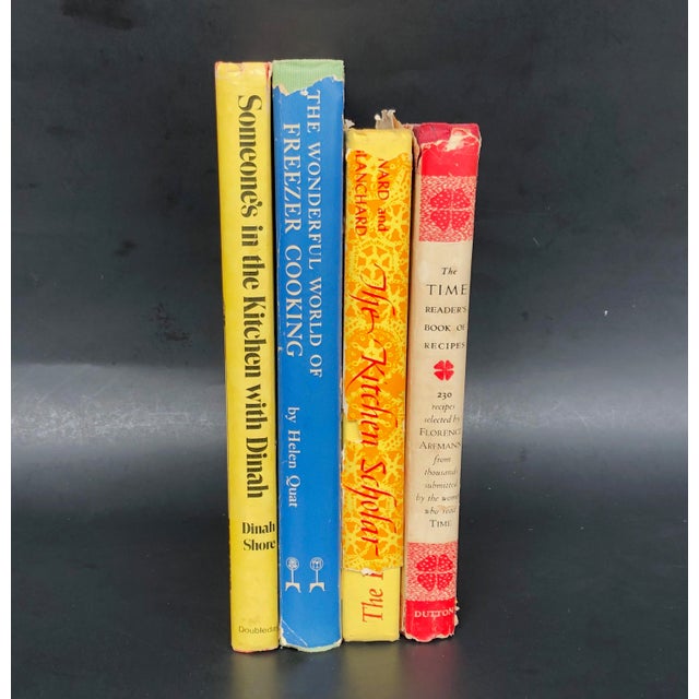 Put this colorful collection of vintage cookbooks on your kitchen shelf for an instant retro decor touch. Plus, you can...