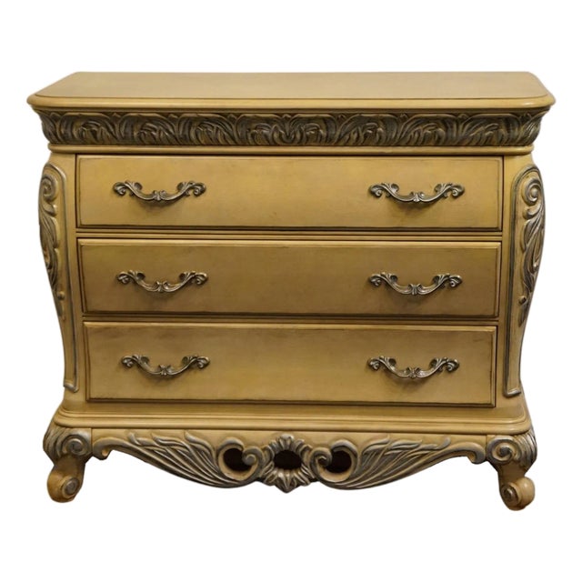 Pulaski Furniture Contemporary Louis XV French Provincial 46" Low Chest of Drawers 6344-127 For Sale