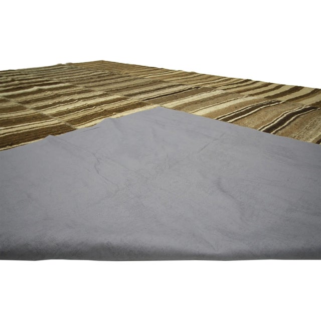 Mid 20th Century Mid 20th Century Wabi-Sabi Turkish Kilim Rug - 10'01 X 14'02 For Sale - Image 5 of 7