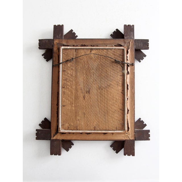 Antique Victorian Folk Art Frame For Sale - Image 6 of 6
