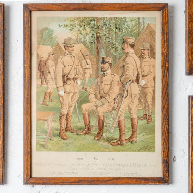 h.a. Ogden u.s. Military Uniforms - 11 Chromolithographs For Sale - Image 9 of 12