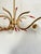 Mid-Century Modern French Atomic Chandelier with Red Acrylic Glass Accents and Textured Glass Shades, 1960s For Sale - Image 4 of 13