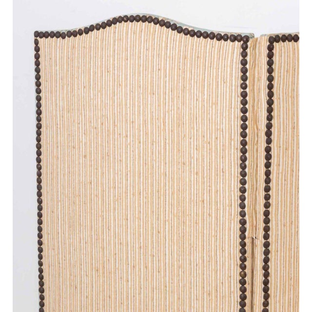 Textile Floral Print Upholstered Three-Panel Floor Screen For Sale - Image 7 of 10