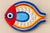 White Mid-Century Italian Hand Painted Desimone Family of Ceramic Fish Plates -Set of 5 For Sale - Image 8 of 10