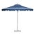 Kauai Surf 9' Patio Umbrella, Navy Blue & Robin's Egg Blue For Sale
