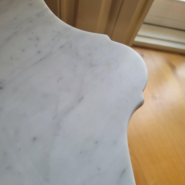 Alfonsine Galápago Table in Ebonized Wood with Marble Top, 1930s For Sale - Image 13 of 18