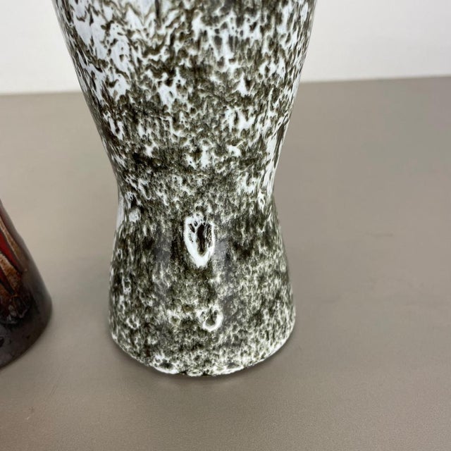 Vintage Pottery Fat Lava Vases from Scheurich, Germany, 1970s, Set of 4 For Sale - Image 15 of 18