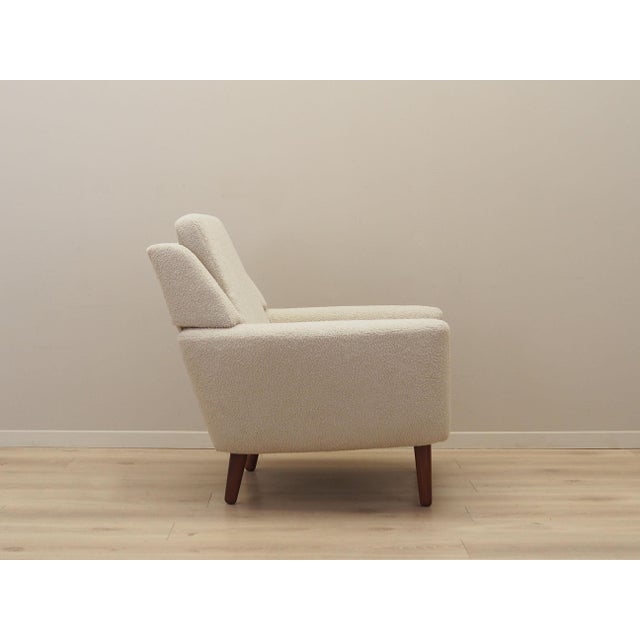 Danish Cream Armchair, 1970s For Sale - Image 11 of 16