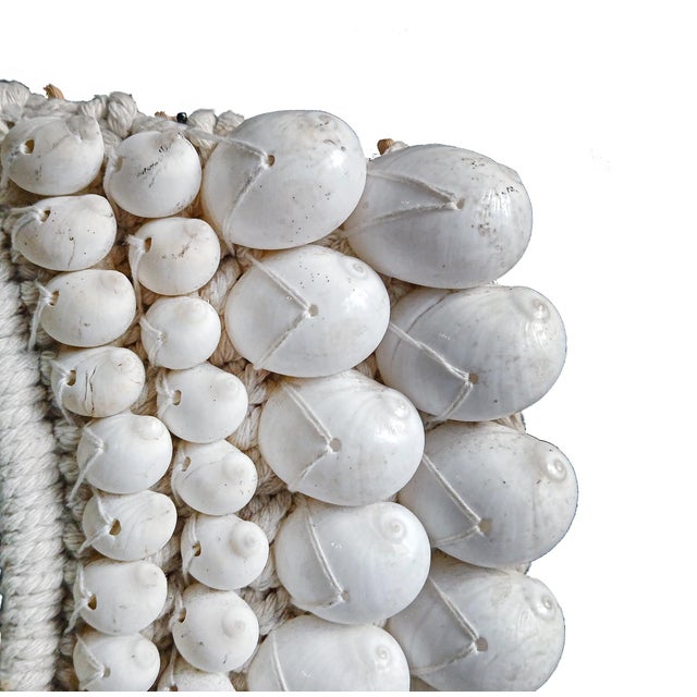 Shell and Macramé Necklace on Stand, Papua New Guinea For Sale - Image 9 of 16