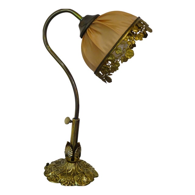 Bronze Swan-Neck Lamp from Le Dauphin, 1976 For Sale
