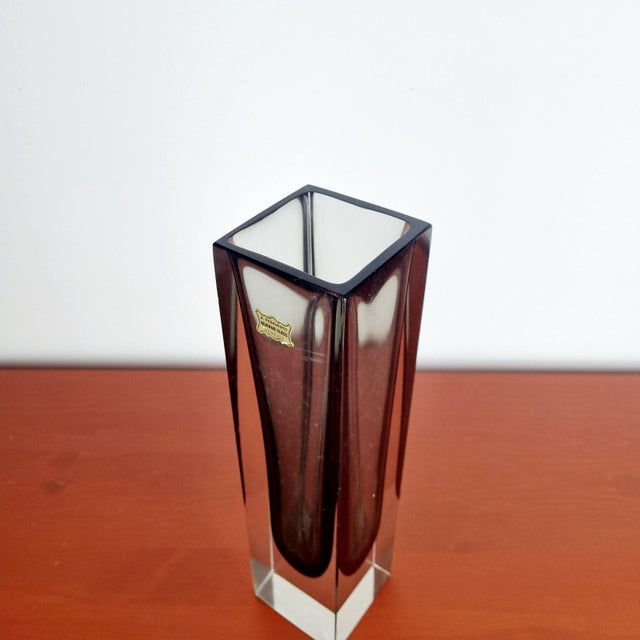 Large Sommerso Murano Glass Vase by Flavio Poli for Alessandro Mandruzzato, 1960s For Sale - Image 11 of 13