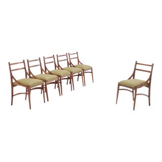 1940s Danish Style Mid-Century Dining Chairs - Set of 6 For Sale