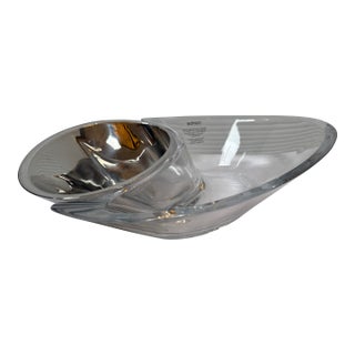 Nambe Butterfly Serving Bowl Dip Set For Sale