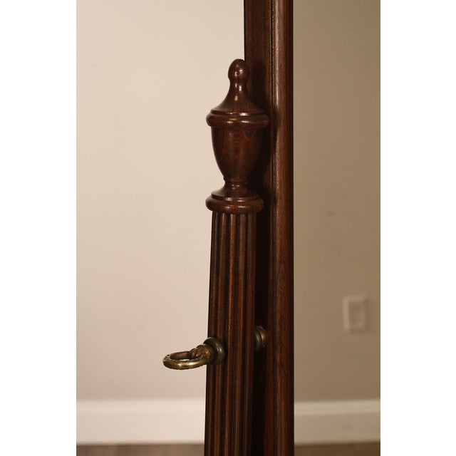 Ethan Allen Georgian Court Cherry Cheval Floor Mirror For Sale In Philadelphia - Image 6 of 18