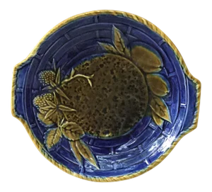 19th Century Small Majolica Platter Wedgwood