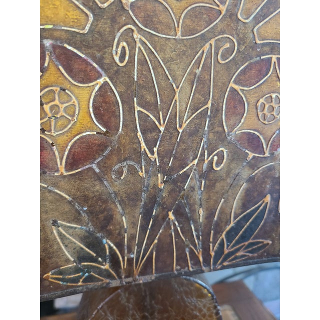 Antique Art Deco Crackle Glass Table Lamp With Mica Shade For Sale - Image 11 of 18