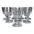 1980s KPM Berlin “Kurland” Crystal White Wine Glass - Set of 8 For Sale