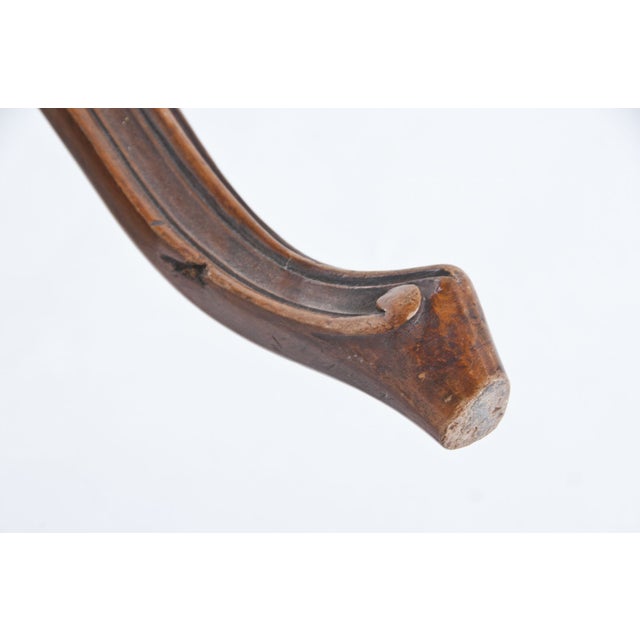 French Striped Side Chair For Sale - Image 9 of 11