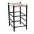 Black Vintage 1940s Primitive Wooden Stool W/ Black Painted Frame & Premier Egg Mash Feed Sack Seat - 25.5" Tall For Sale - Image 8 of 17