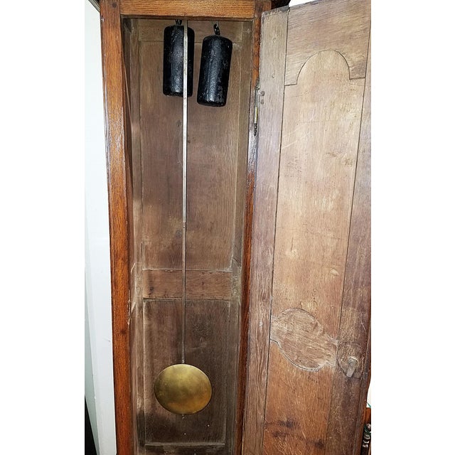 18c French Country Tall Case Grandfather Clock For Sale - Image 10 of 17