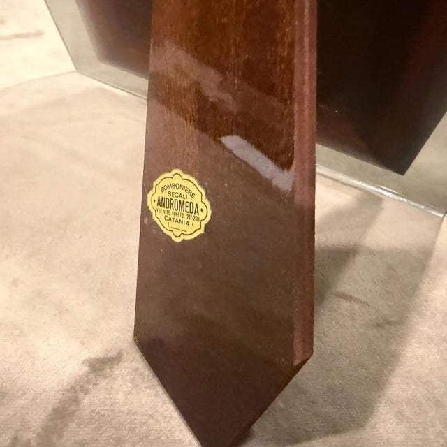 1960s Mid-Century Modern Brass and Smoked Glass Luxury Italian Picture Frame For Sale - Image 14 of 14