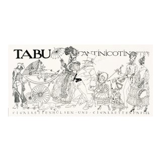 1919 Austrian Advertisement, Tabu Antinicotin (Julius Klinger) For Sale