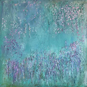 "Lost Garden" Expressionist Landscape by Carolyn Miller