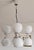 Space Age Eight-Light Chandelier with While Glass Shades, 1970s For Sale - Image 11 of 15