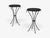 Jean-Michel Frank Style, Side Tables or Gueridons, Painted Iron, 20th C. For Sale - Image 4 of 12