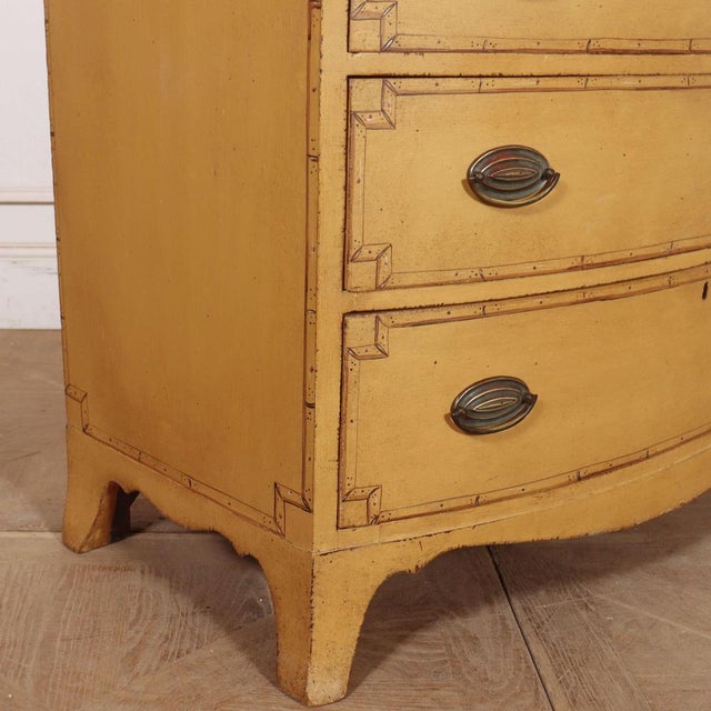 Georgian Bowfront Chest of Drawers For Sale - Image 9 of 12