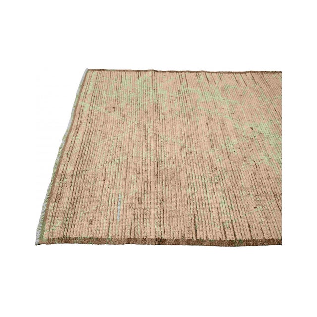 Textile Neutral & Brown Modern Wool Rug For Sale - Image 7 of 7