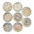 Stacking Set X 8 Fornasetti Mitologia Boxed Coasters For Sale