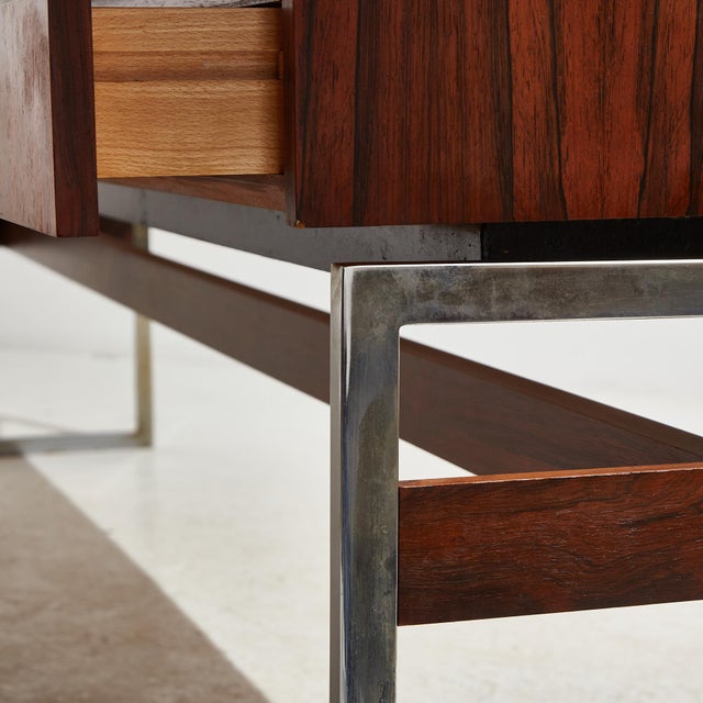 Wood Rosewood Model 600 Highboard from Meubelfabriek Aurora, 1960s For Sale - Image 7 of 18