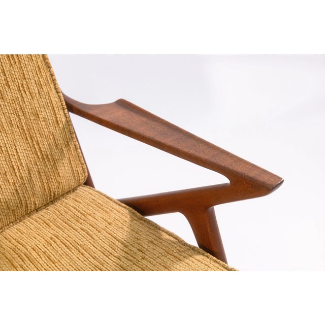 Pair of Vintage 1960s Poul Jensen for Selig Z Danish Teak Wood Accent Armchairs For Sale - Image 11 of 12