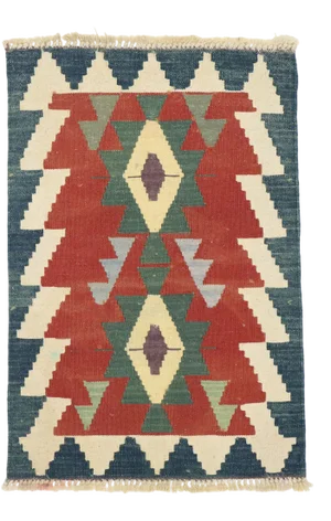 Vintage Persian Shiraz Kilim Rug - 02'00 X 02'11