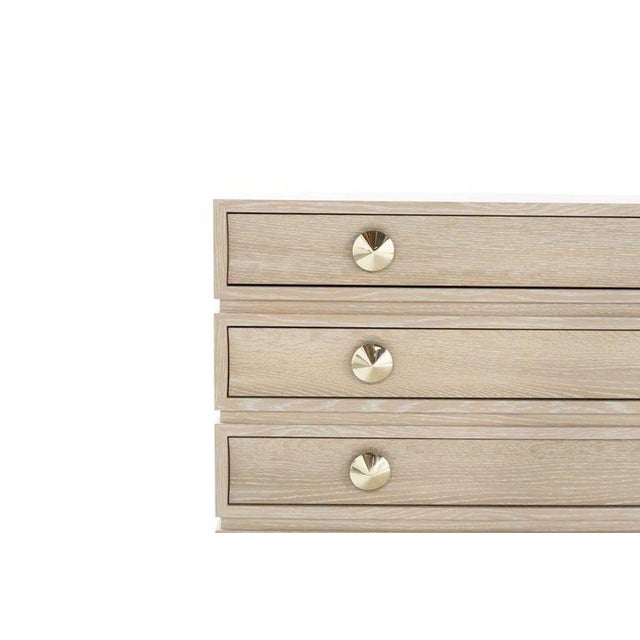 Stacked Dressers in Limed Oak - a Pair For Sale - Image 9 of 16