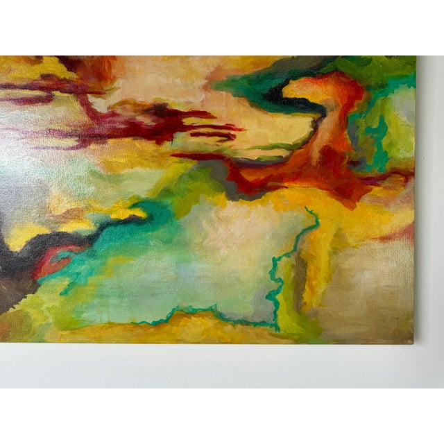 Modern Stephanie J. Lorbran " the Journay " Abstract Expressionist Acrylic on Canvas Painting For Sale In Miami - Image 6 of 12