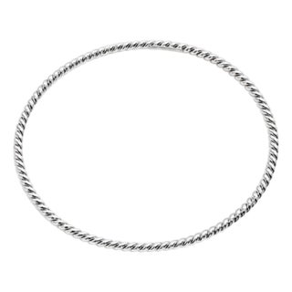 Tiffany & Co. Sterling Silver Twisted Rope Cable Bangle, Brand New, Discontinued For Sale