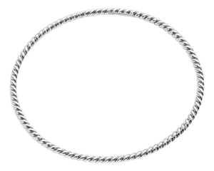 Tiffany & Co. Sterling Silver Twisted Rope Cable Bangle, Brand New, Discontinued