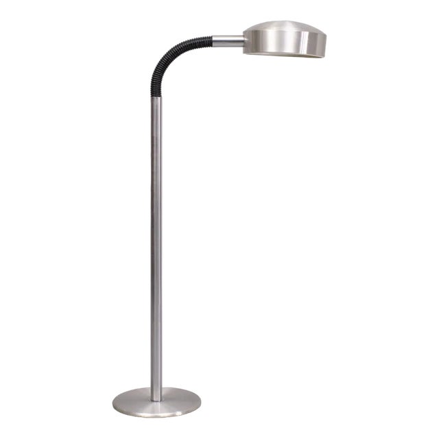Aluminum Flexible Goose Neck Floor Lamp from Herda, 1960 For Sale