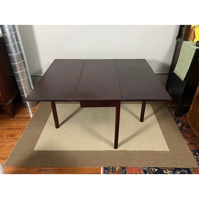 Chippendale 18th C. Solid Mahogany Topped Georgian Drop-Leaf Gate-Leg Table For Sale - Image 3 of 14