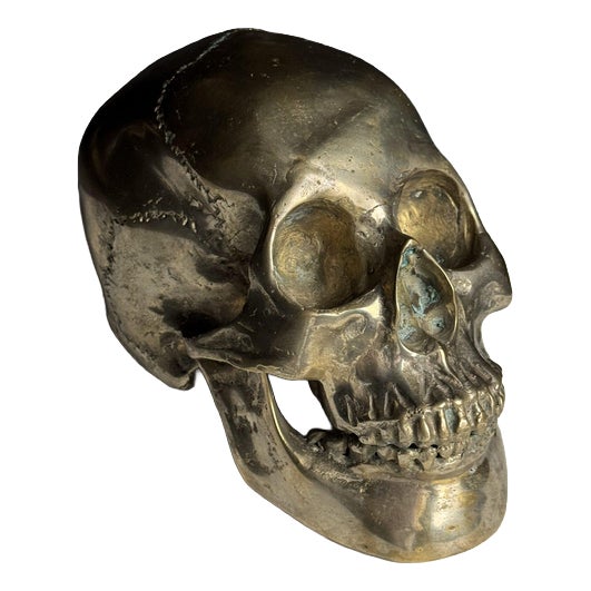 Early 20th Century Bronze Skull For Sale