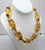 1980s Vintage 1980s Signed Givenchy Goldtone Amber Beaded Necklace For Sale - Image 5 of 7