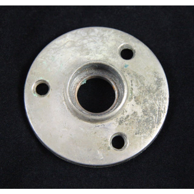 Traditional Vintage White Milk Glass Door Knob and Rosette For Sale - Image 3 of 4