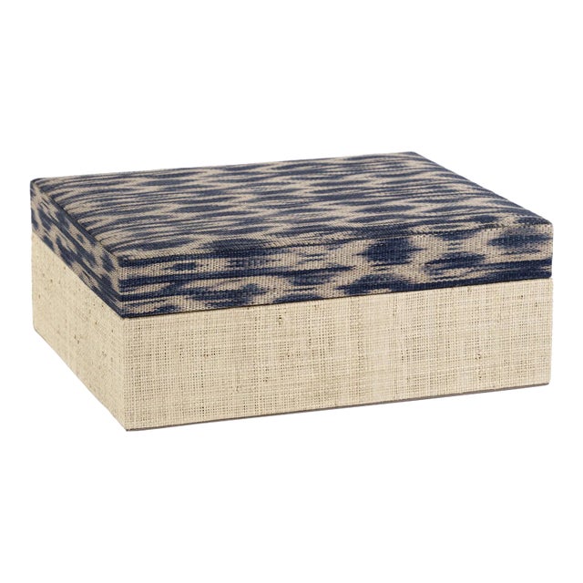 Marano T'nalak and Raffia Decorative Box For Sale