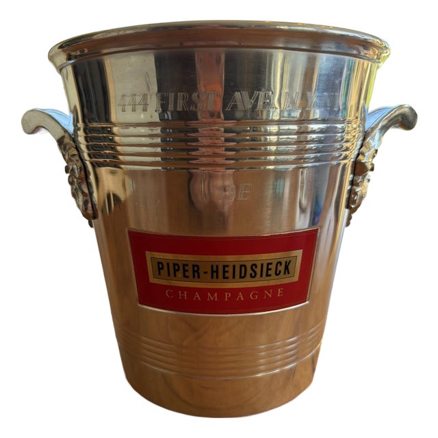 1970s Piper Heidsieck Champagne Bucket Marilyn Monroe NYC Hollywood 444 1st Ave Rare For Sale